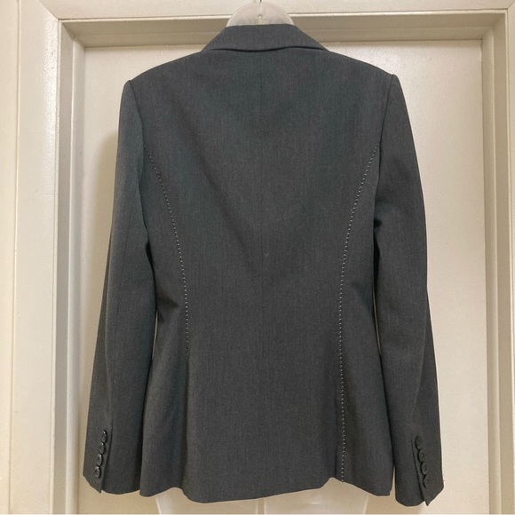 Classiques Entier Woman Grey Three Button Jacket Blazer - Picture 4 of 11